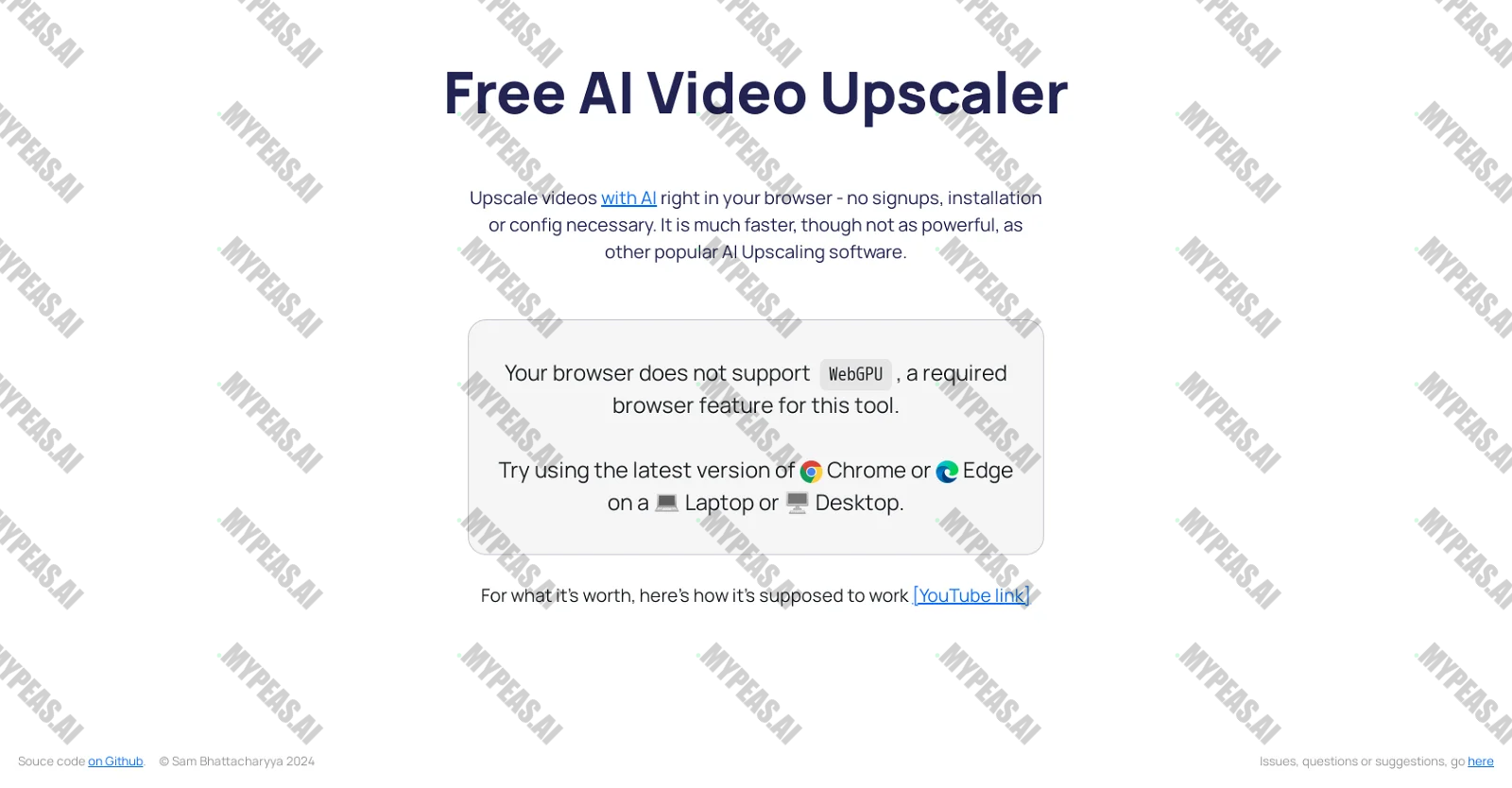 Free AI Video Upscaler screenshot