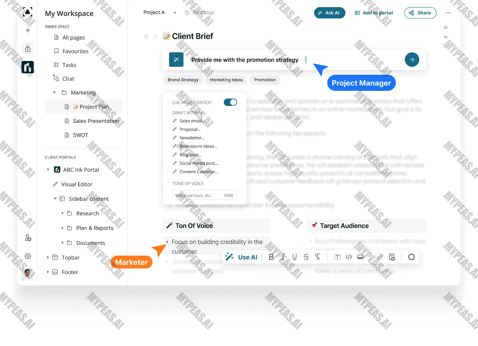 FuseBase AI screenshot