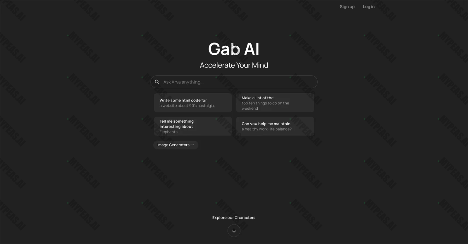 Gab AI screenshot