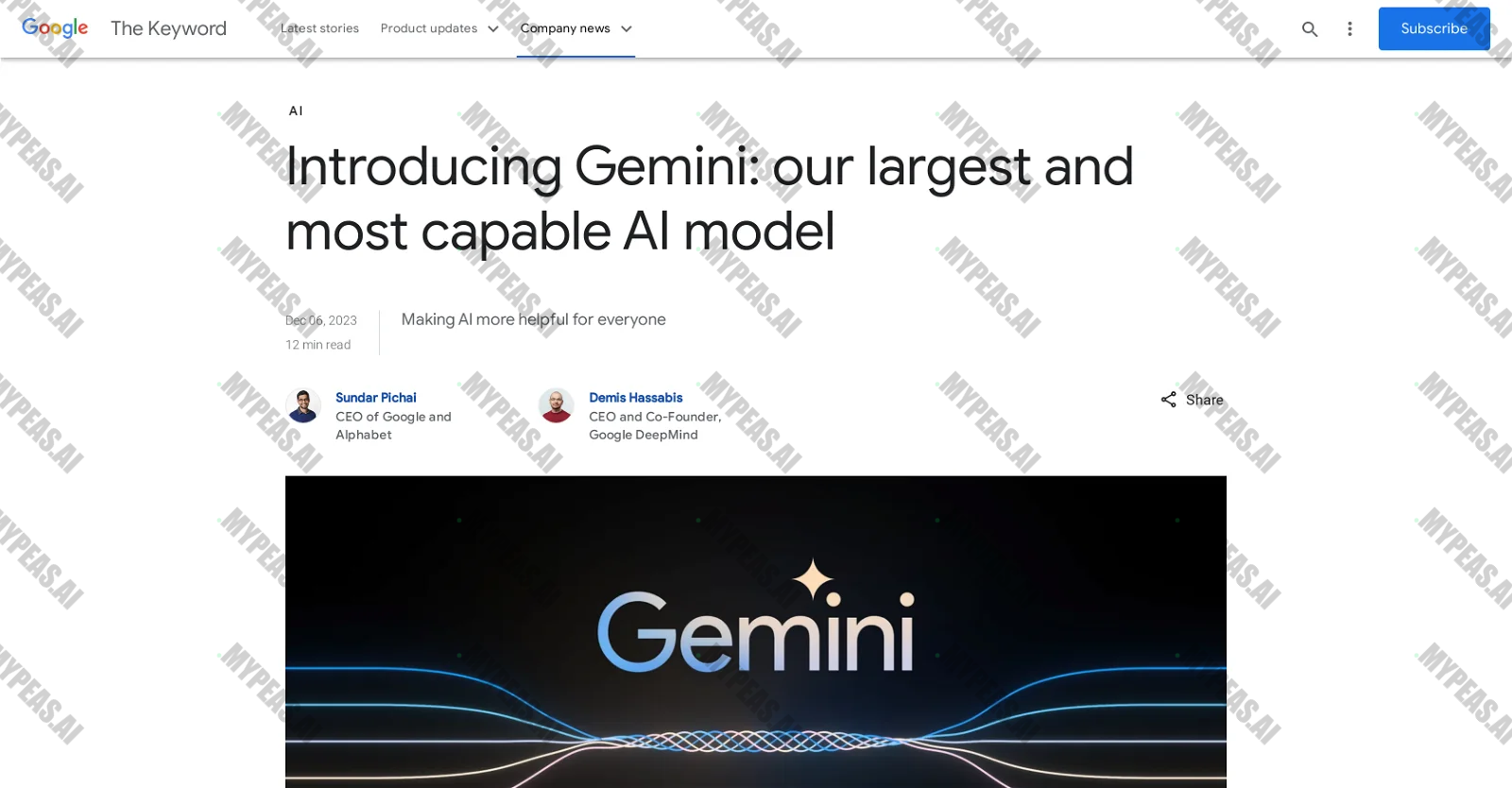 Gemini by Google screenshot