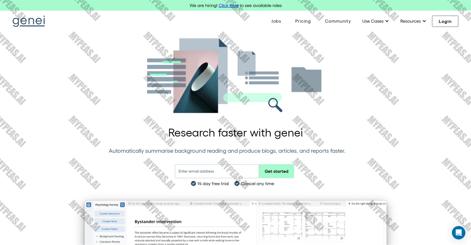 Genei screenshot