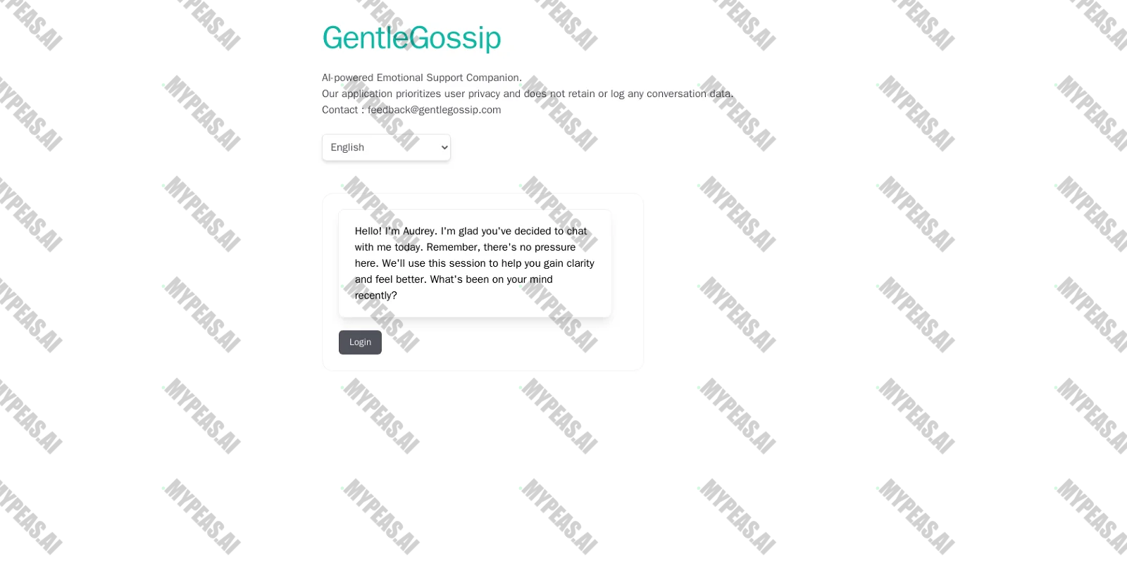 GentleGossip screenshot
