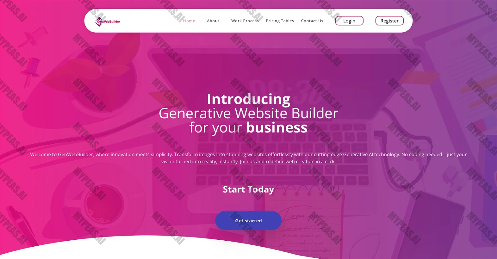 GenWebBuilder screenshot