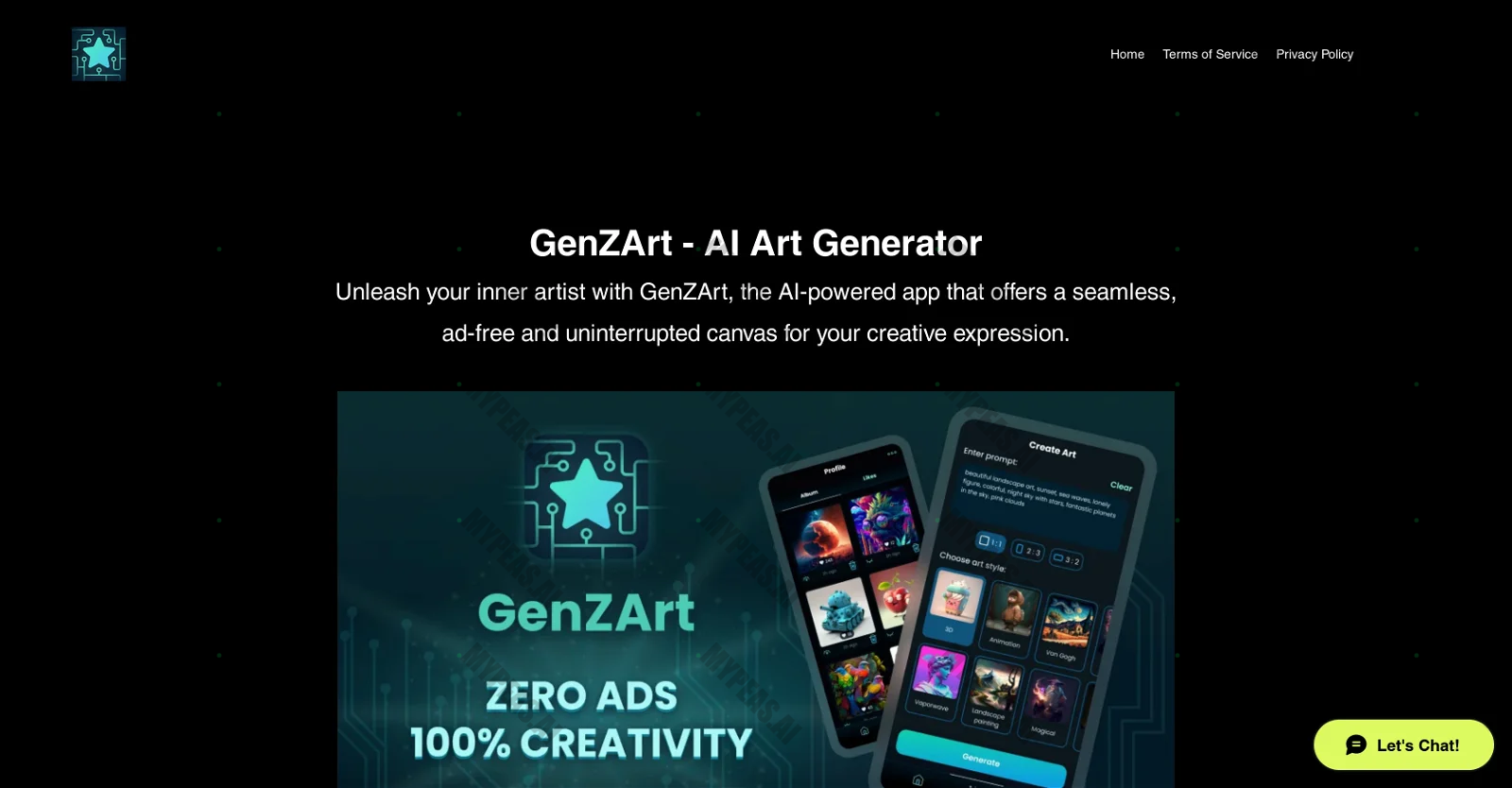 Genzart screenshot