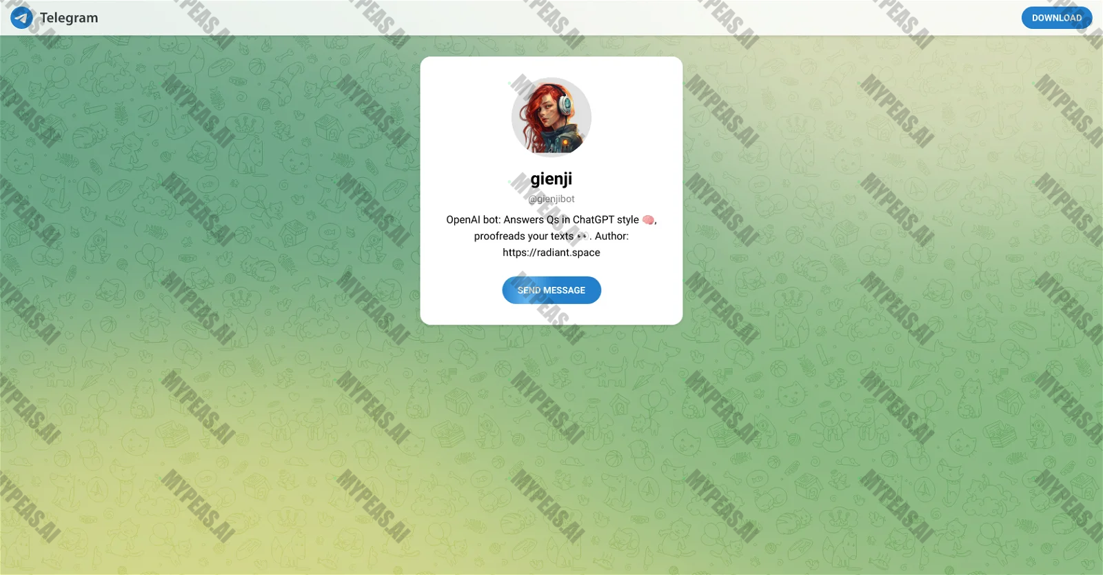 GienjiBot screenshot