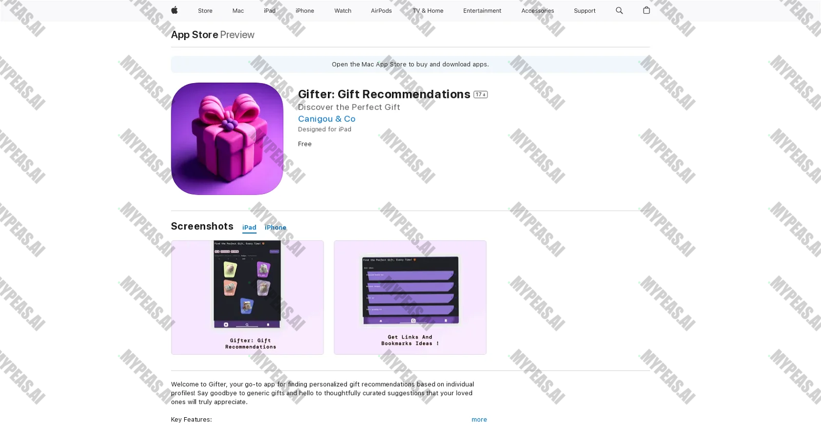 Gifter screenshot