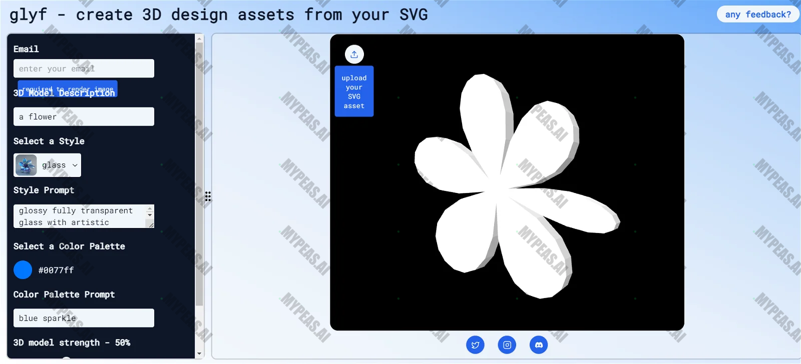 Glyf.space screenshot