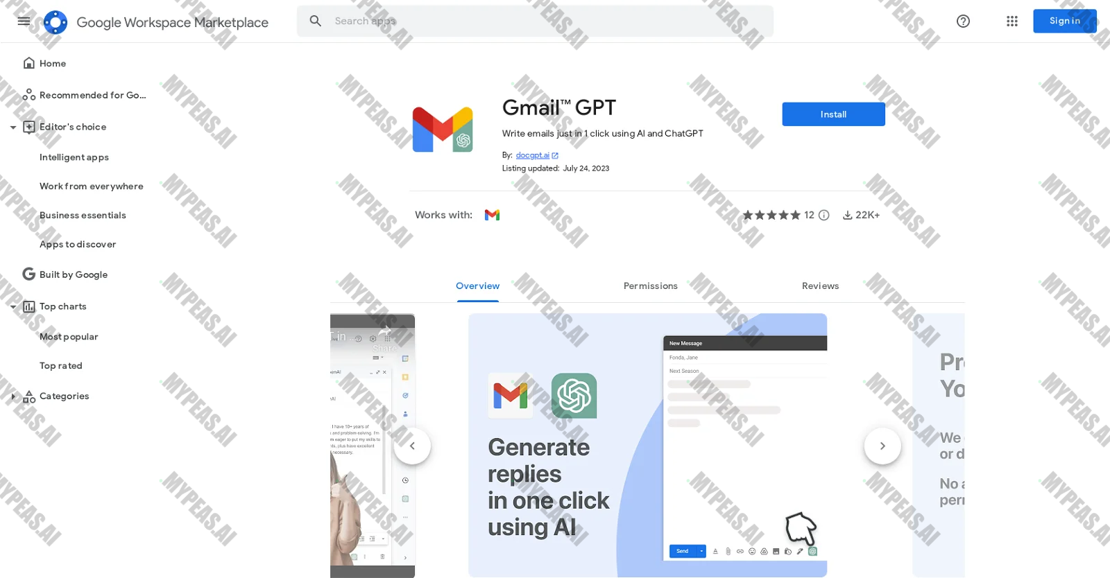 GmailGPT screenshot