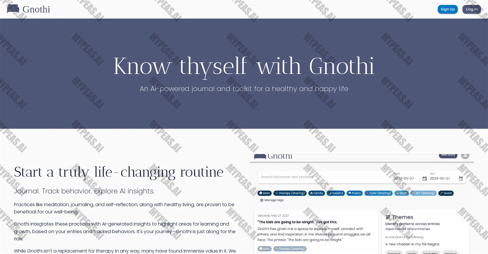 Gnothi screenshot