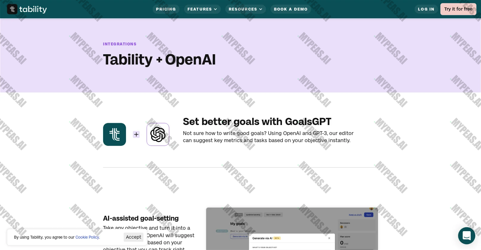 GoalsGPT screenshot