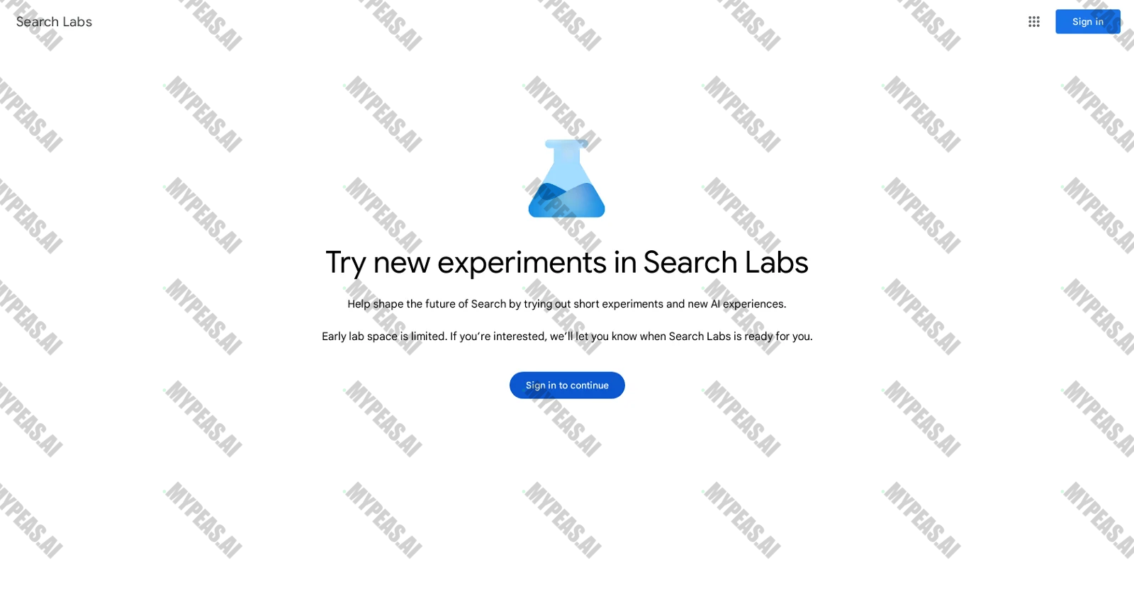 Google Search Labs screenshot