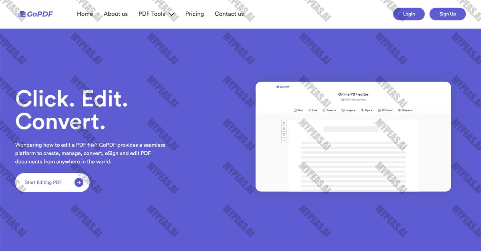 GoPDF screenshot