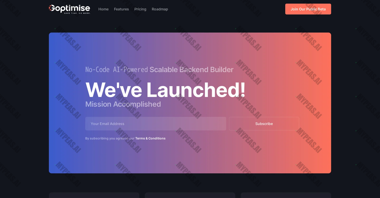 Goptimise screenshot