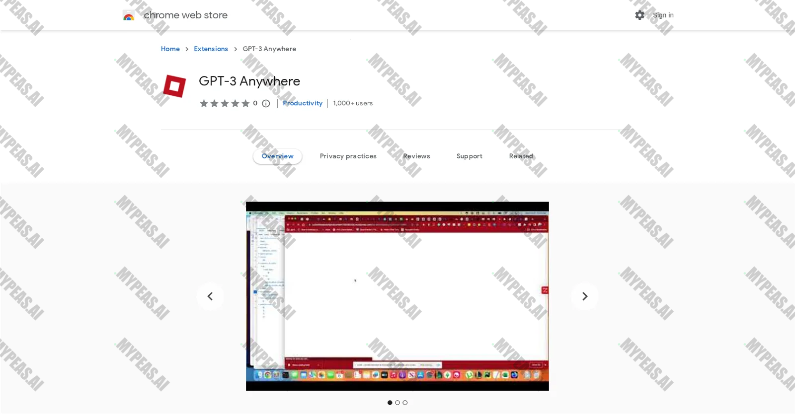GPT-3 Anywhere screenshot