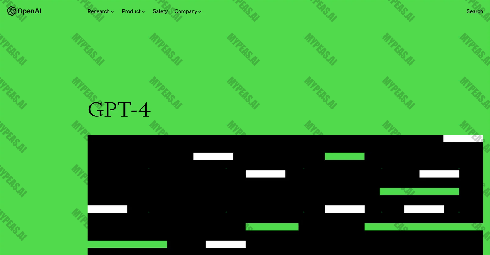 GPT-4 screenshot