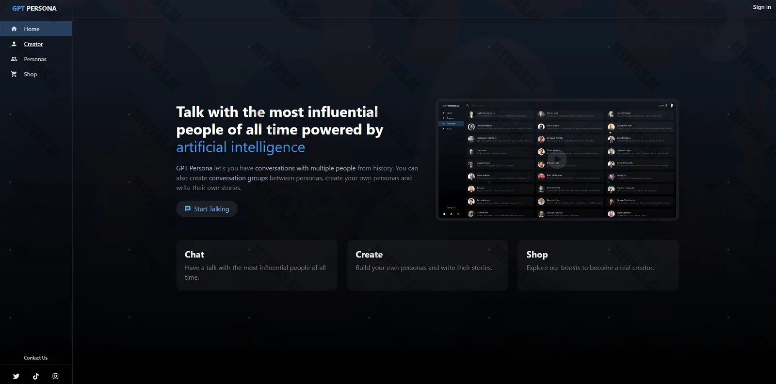 GPT Persona screenshot