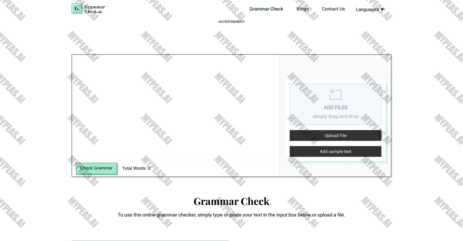 Grammar Check screenshot