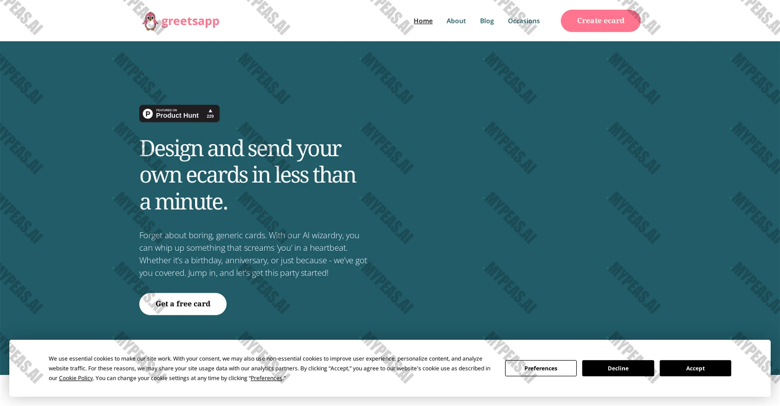 GreetsApp screenshot
