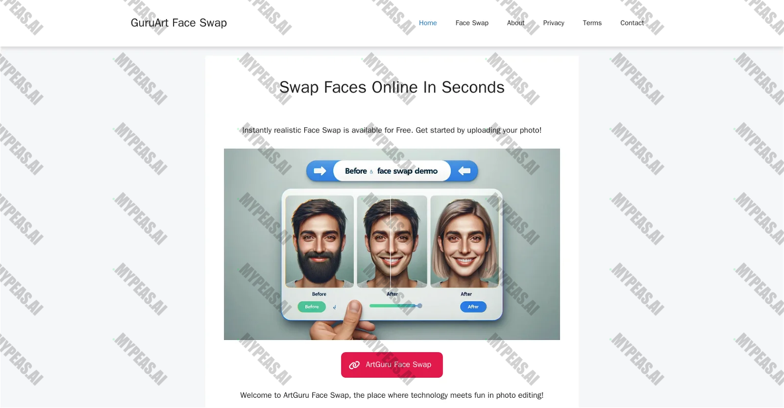 Guru Art Face Swap screenshot