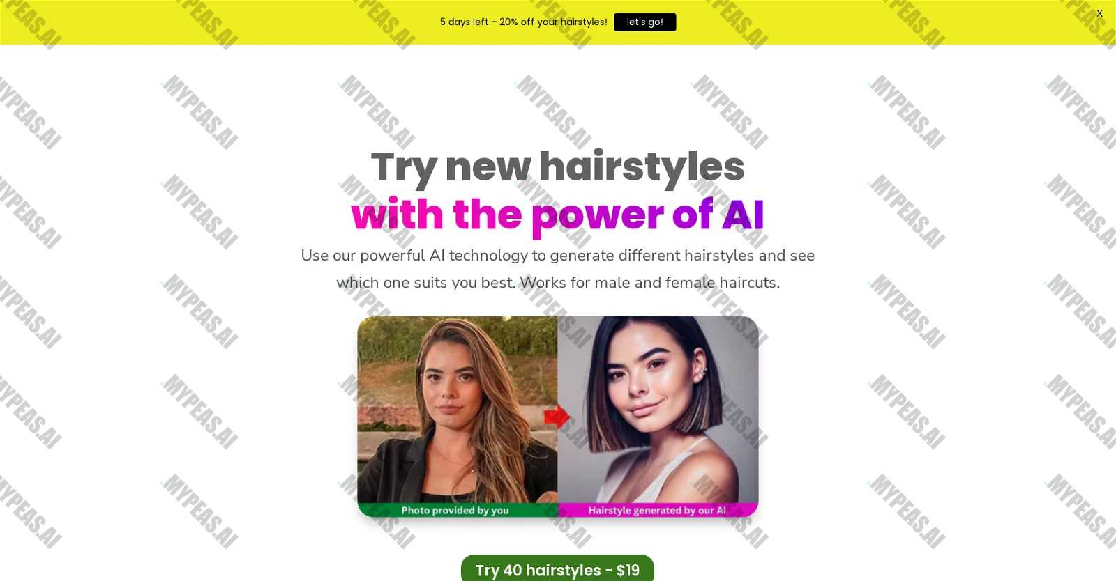 HairstyleAI screenshot