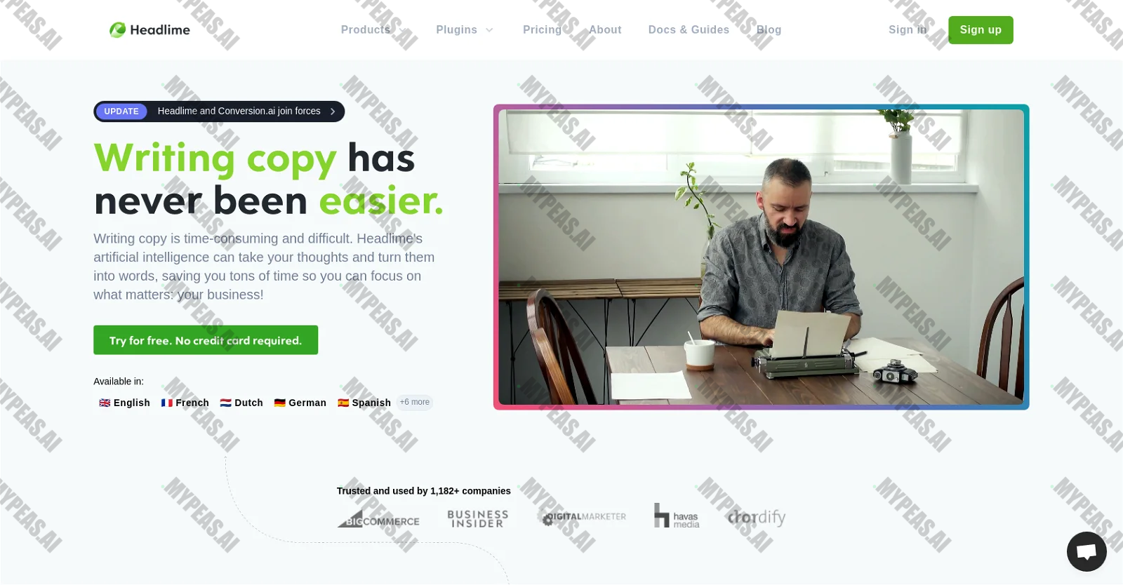 Headlime screenshot