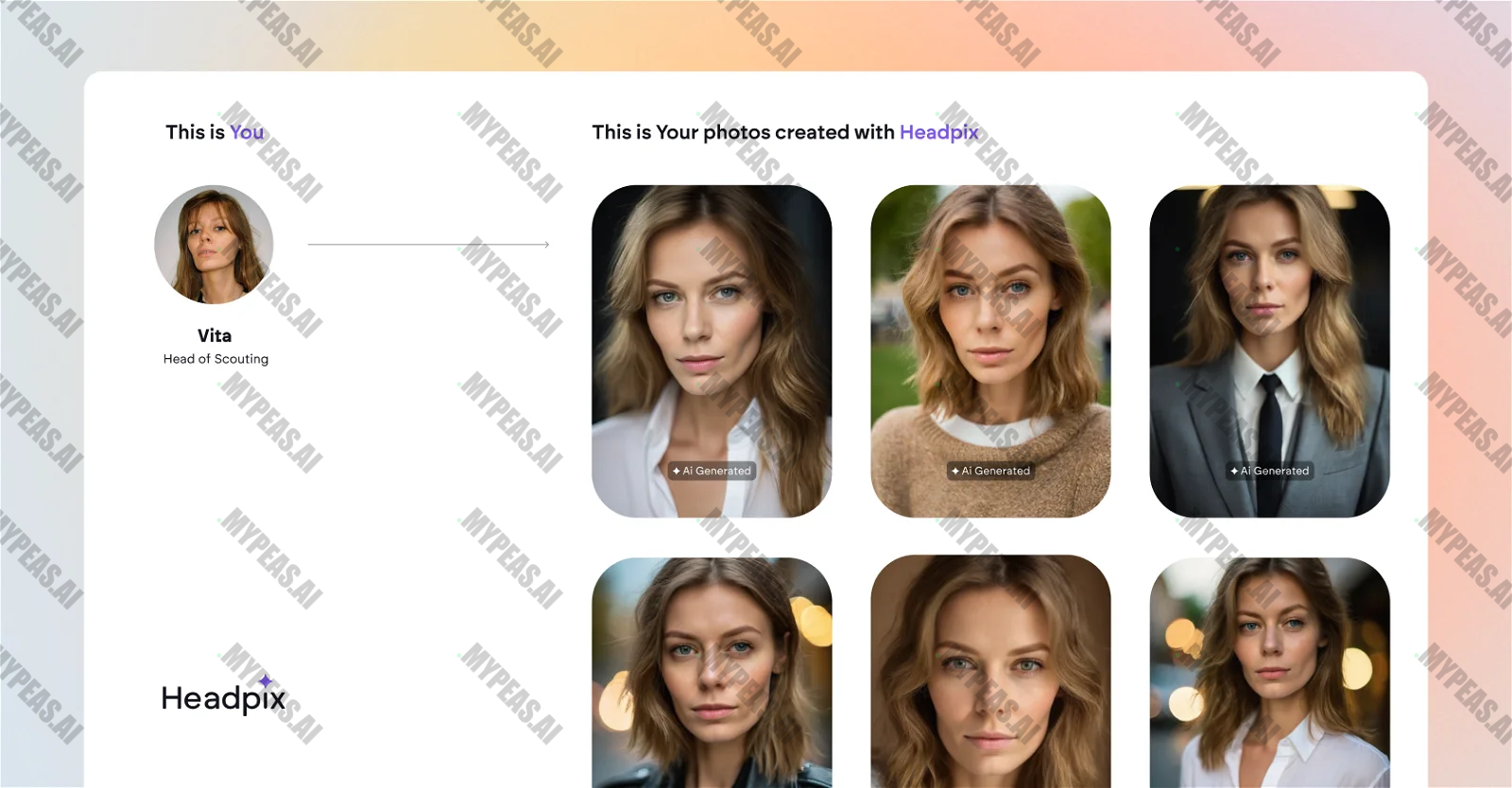 Headpix screenshot
