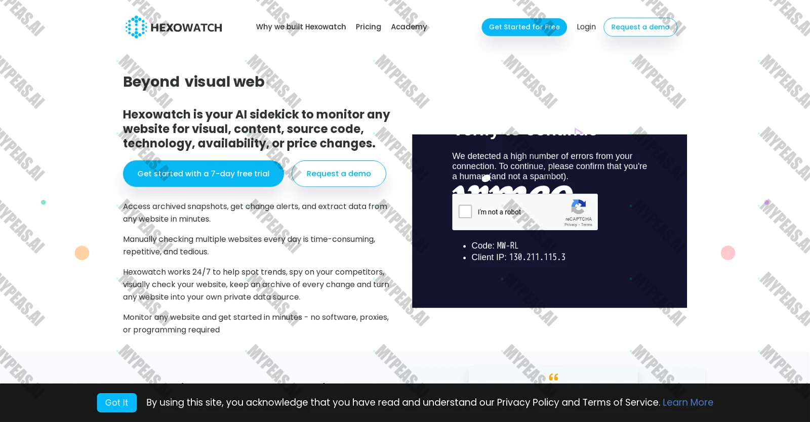 Hexowatch screenshot