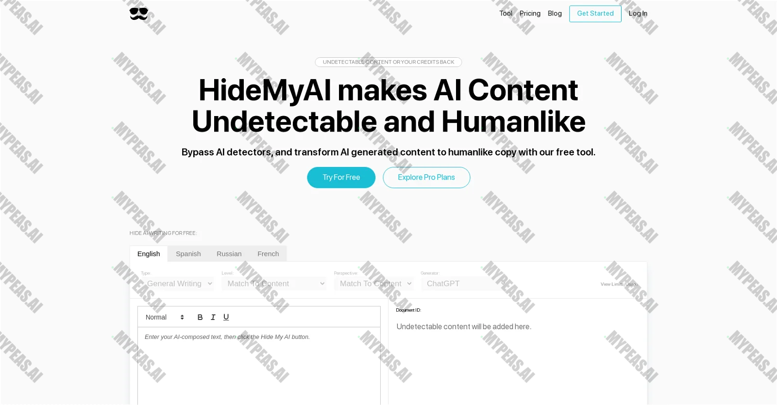 HideMyAI screenshot