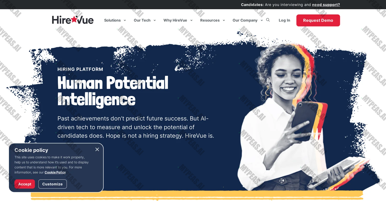 HireVue screenshot