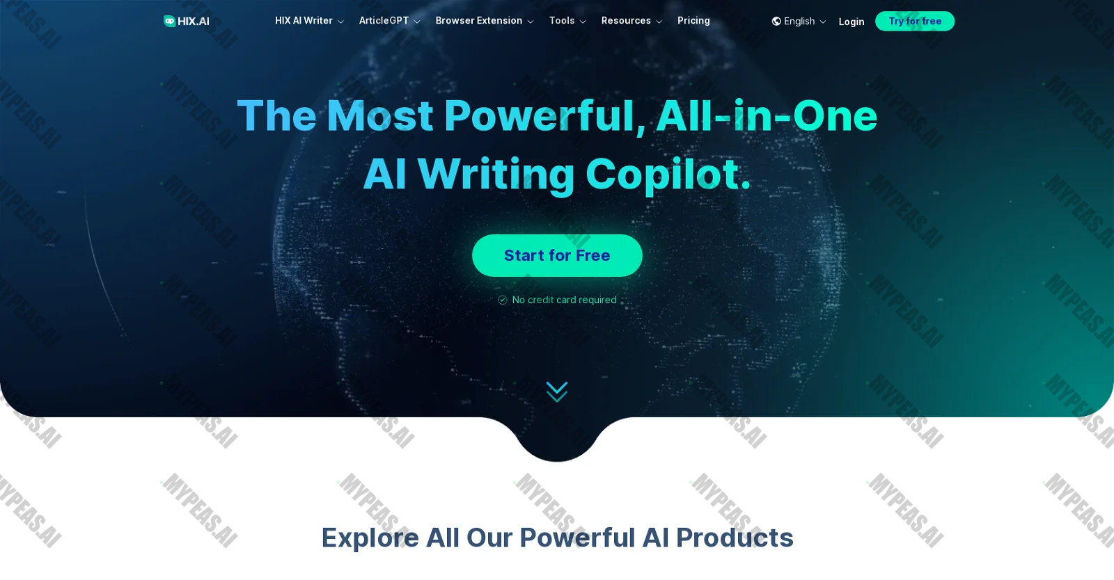 Hix AI screenshot