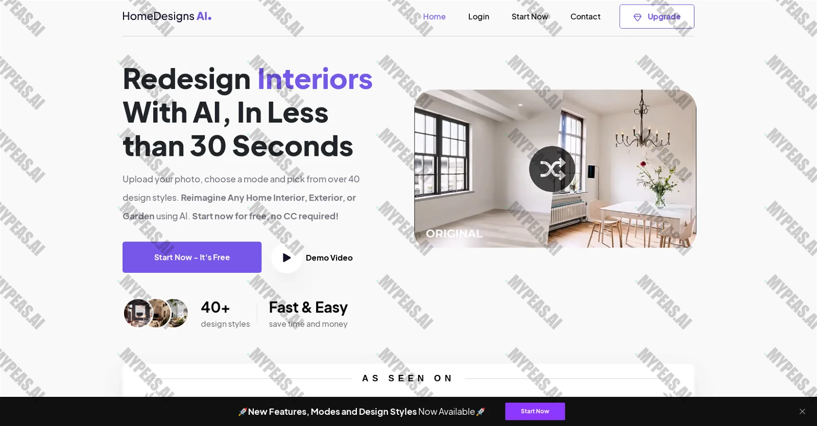 HomeDesignsAI screenshot