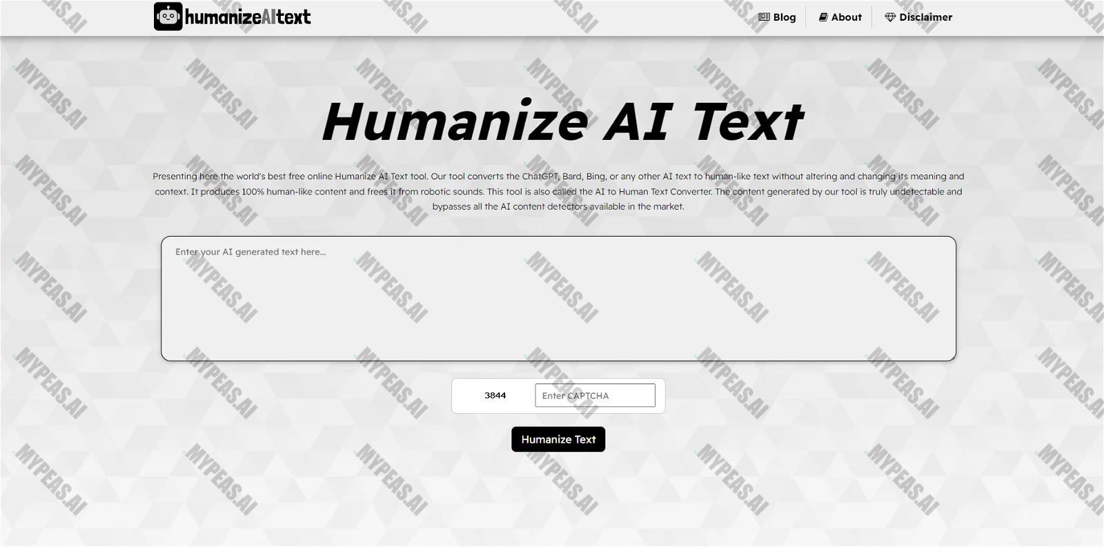 Humanize AI Text screenshot