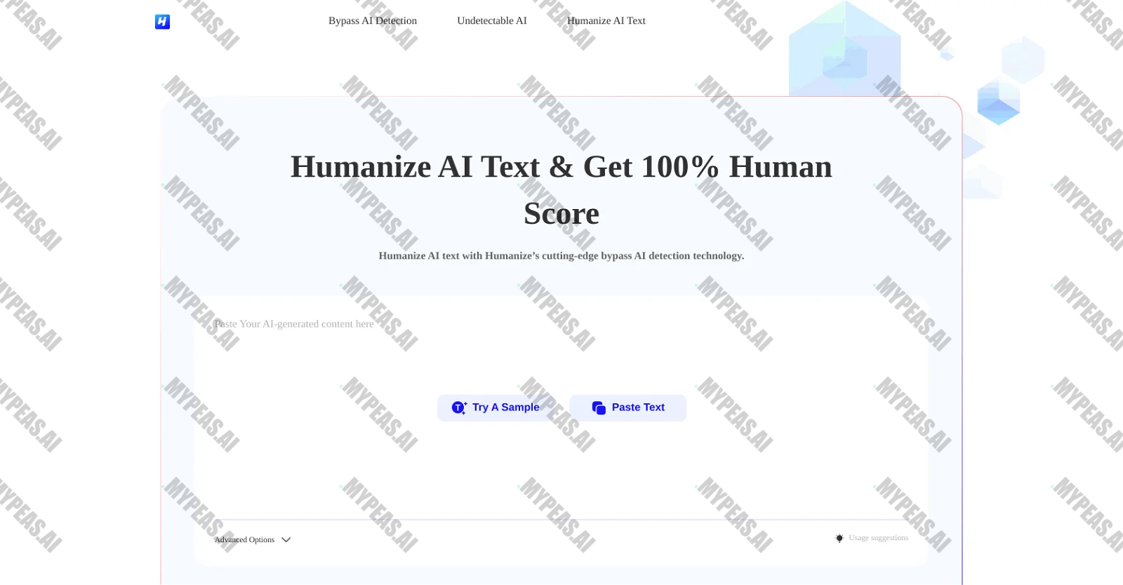 HumanizeAI Tools screenshot