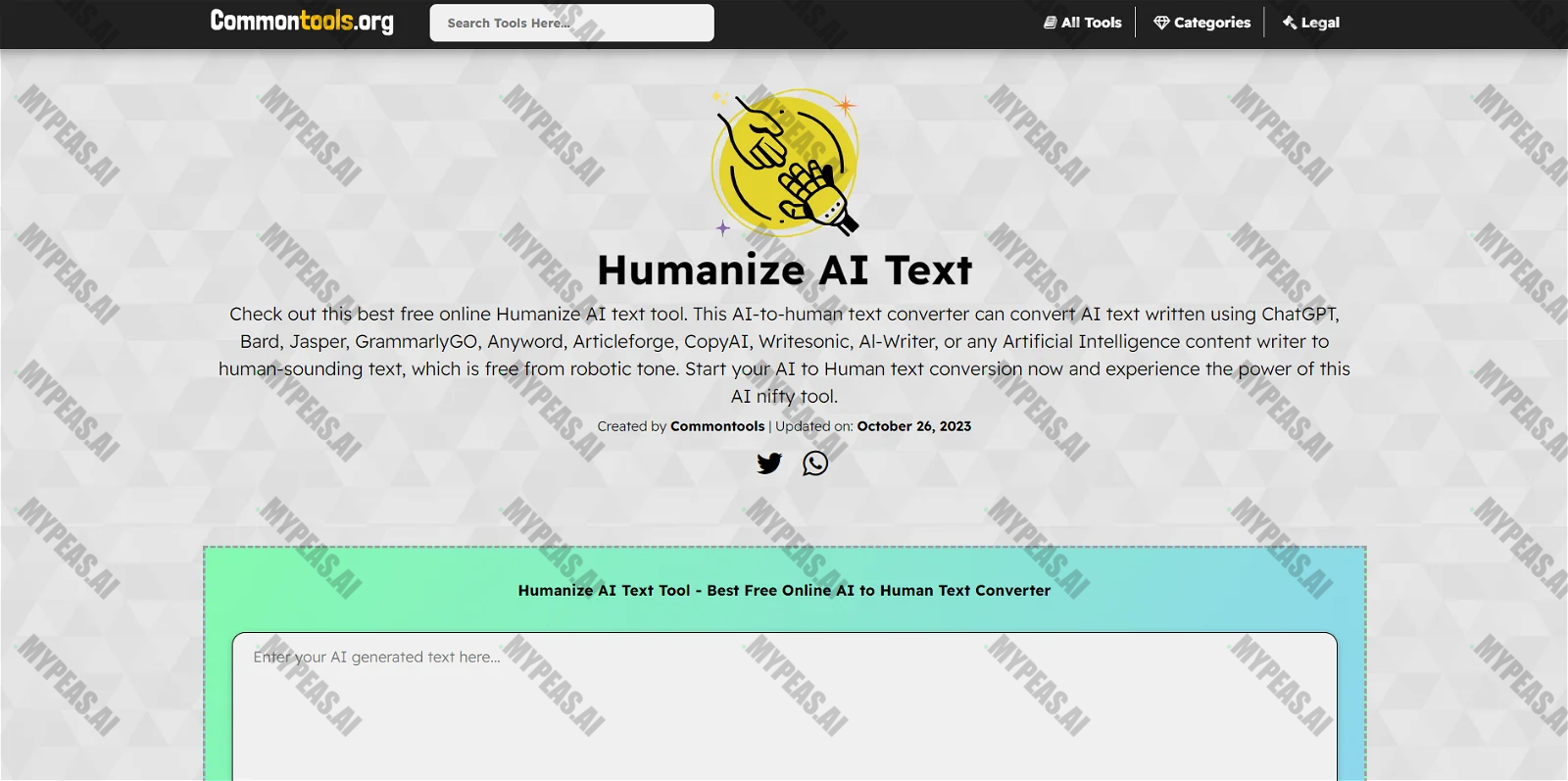 HumanizeAIText screenshot