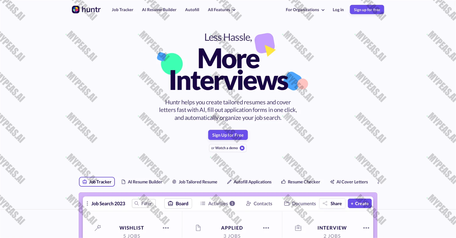 Huntr screenshot