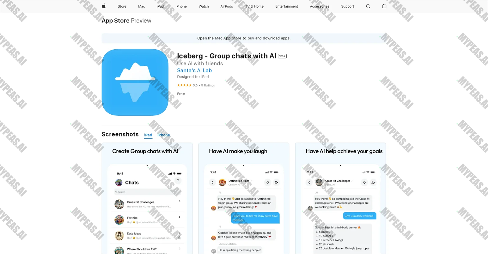Iceberg screenshot