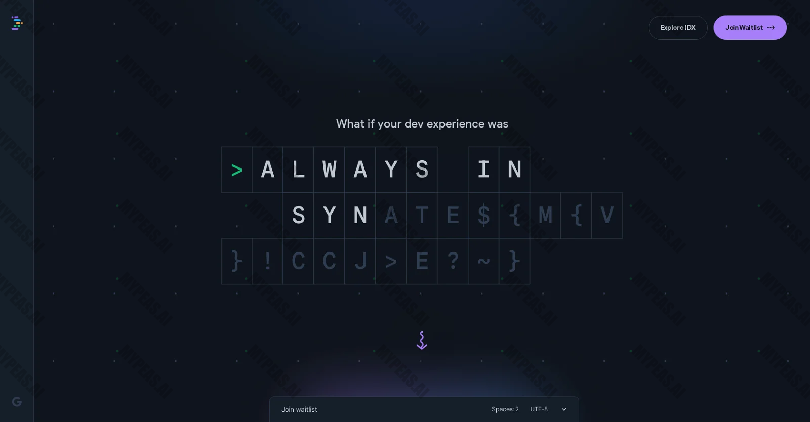 IDX screenshot
