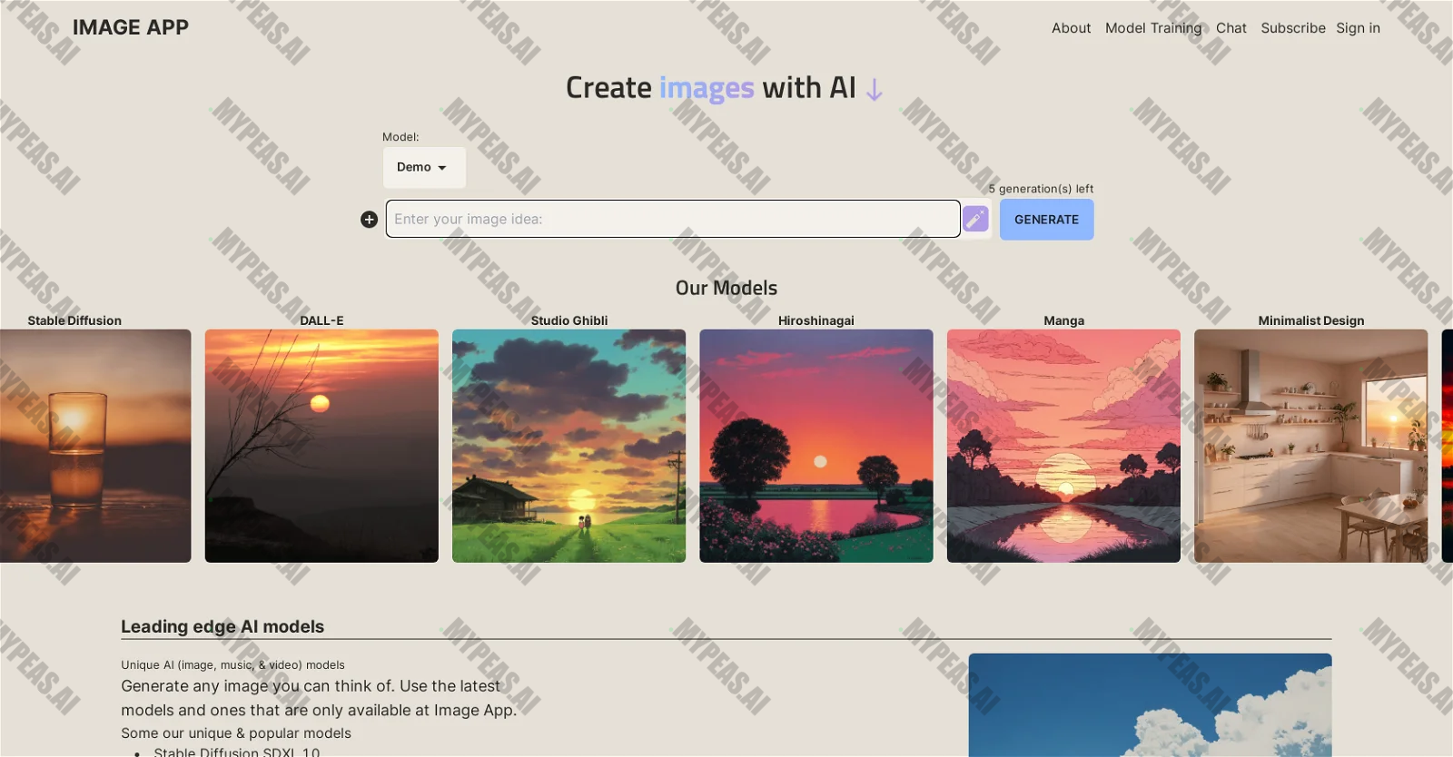 Image App screenshot