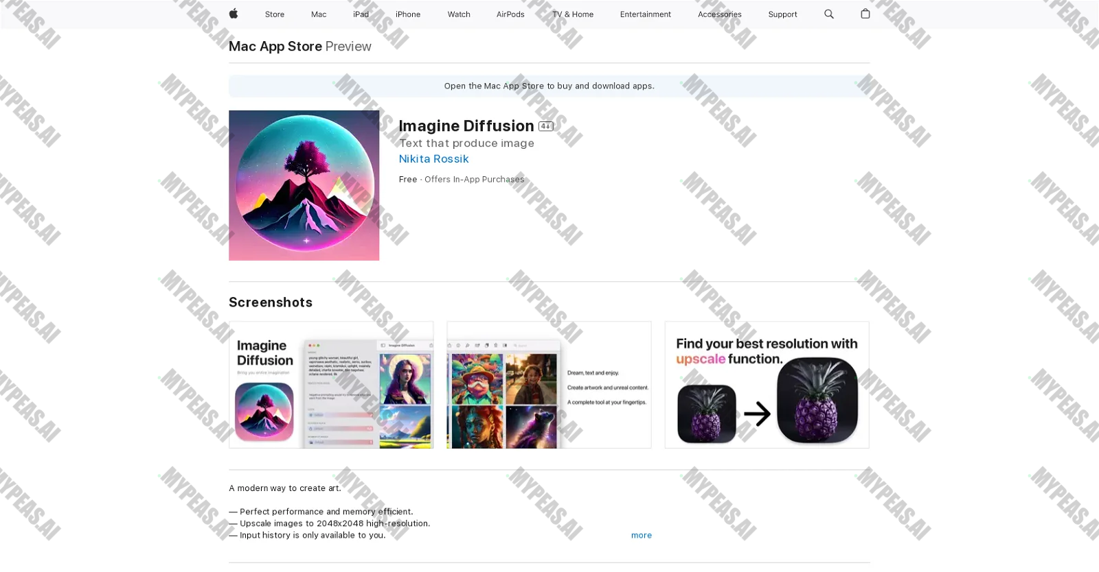Imagine Diffusion screenshot