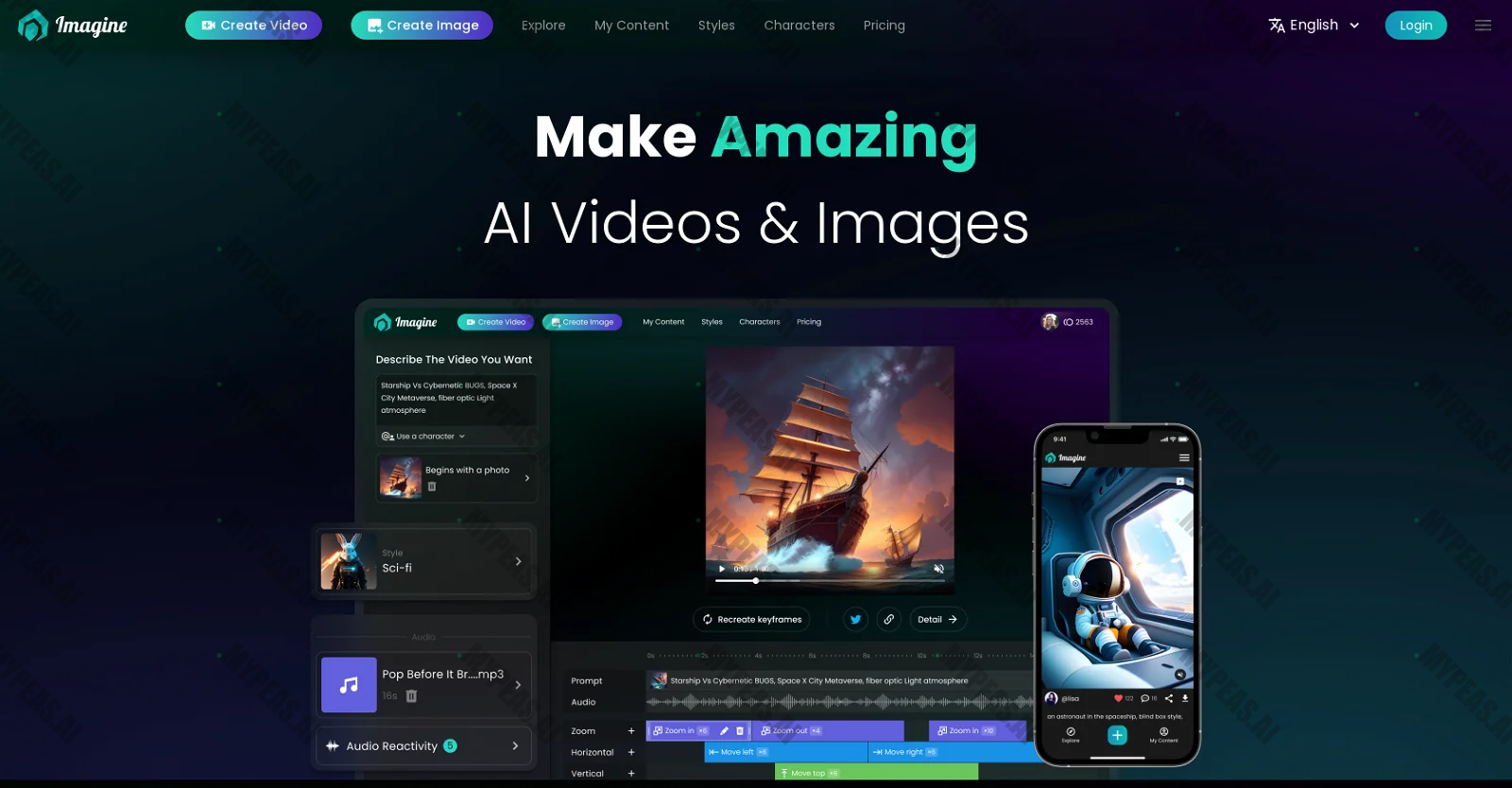 Imagineapp screenshot