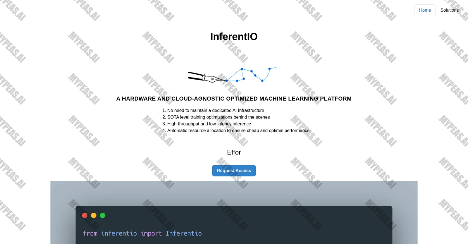 Inferent screenshot