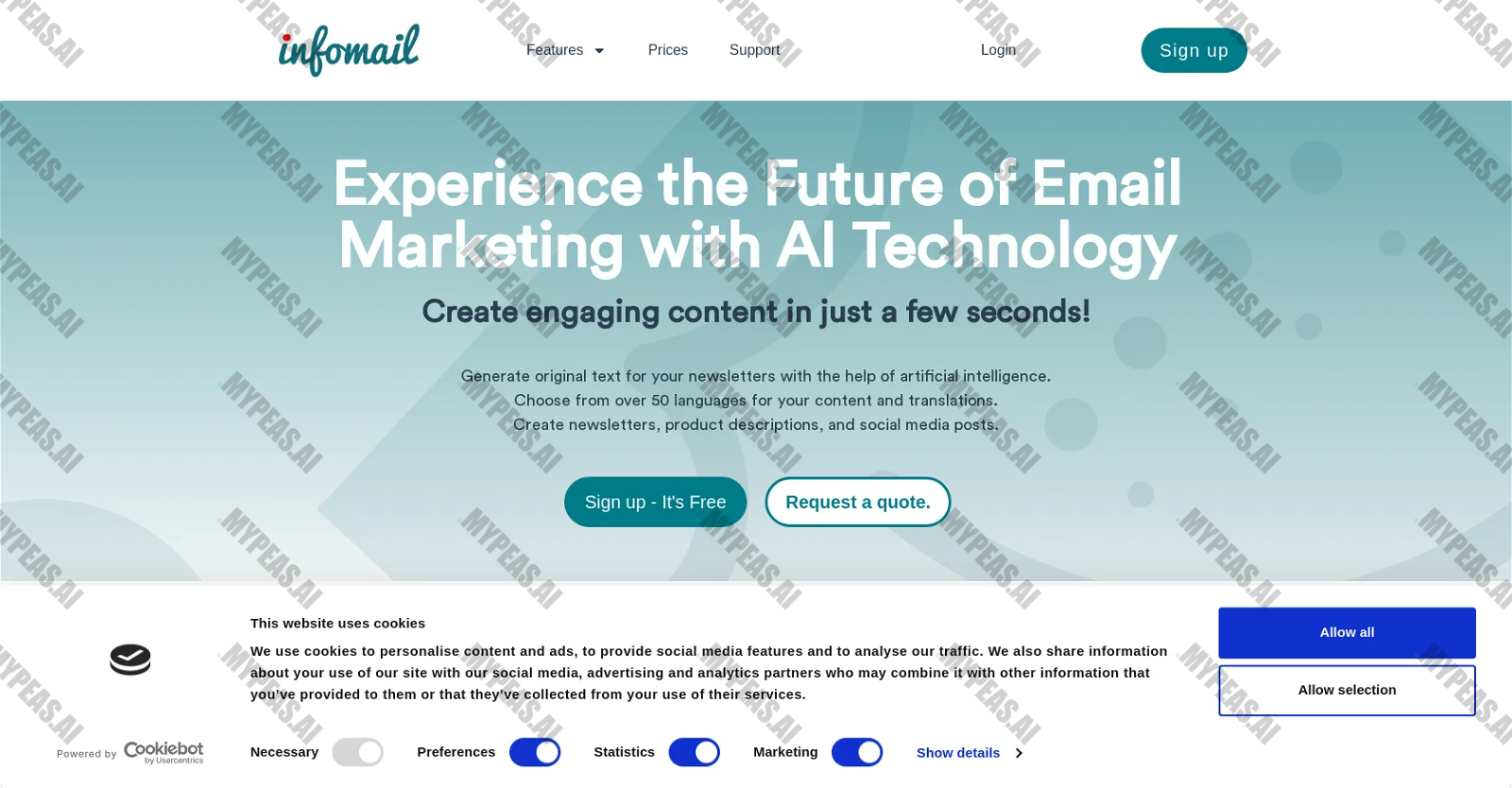 Infomail screenshot