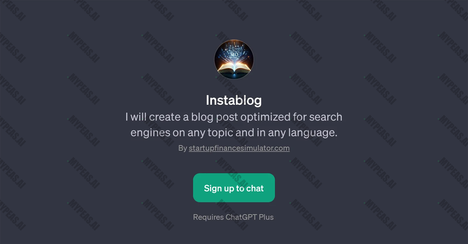 instaBlog screenshot
