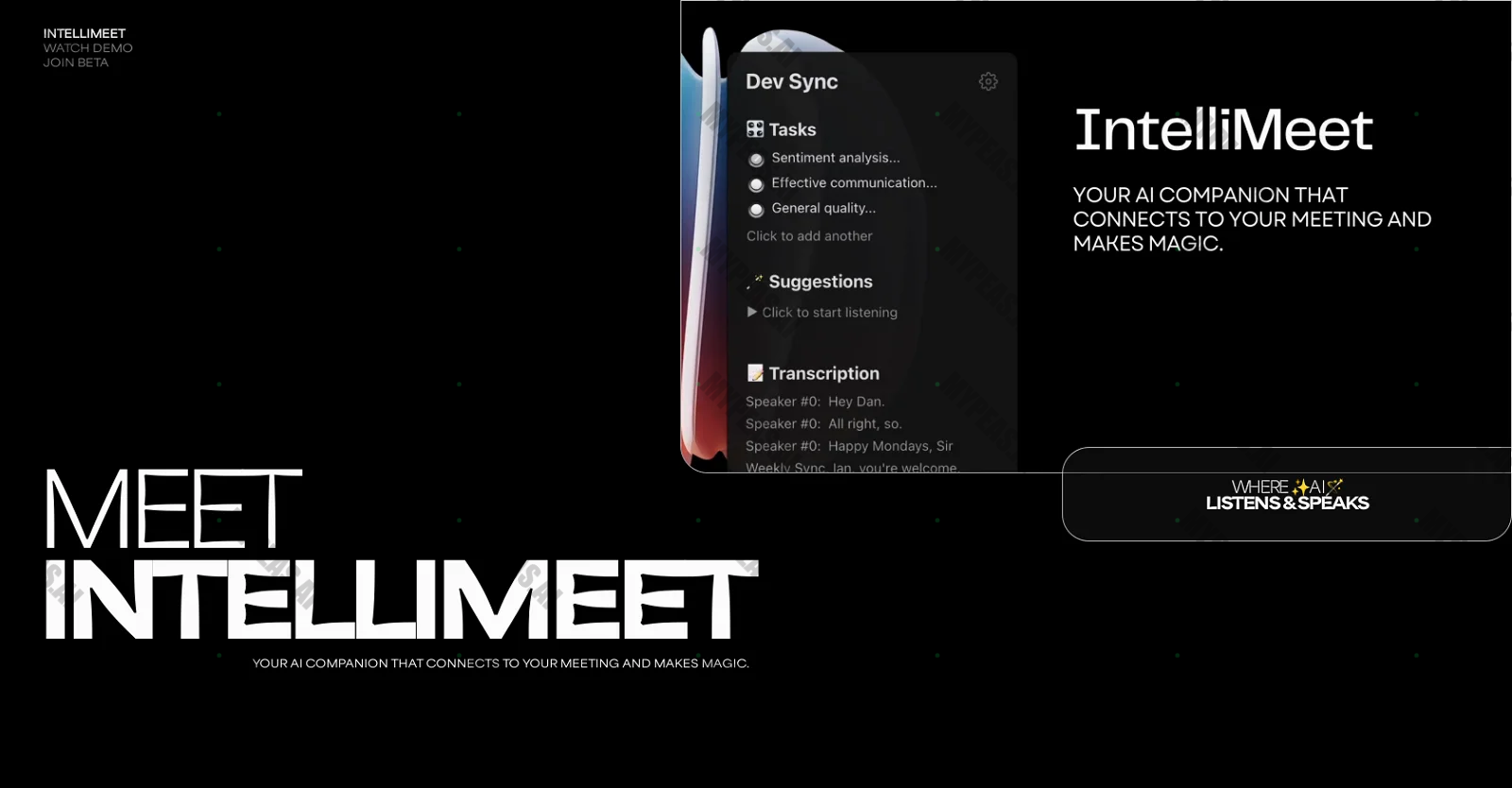 IntelliMeet screenshot