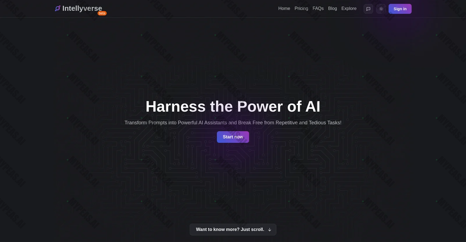 Intellyverse screenshot