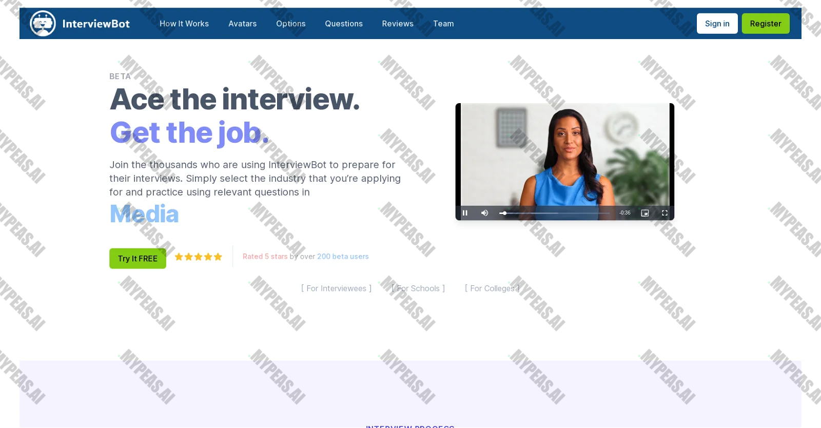 InterviewBot screenshot