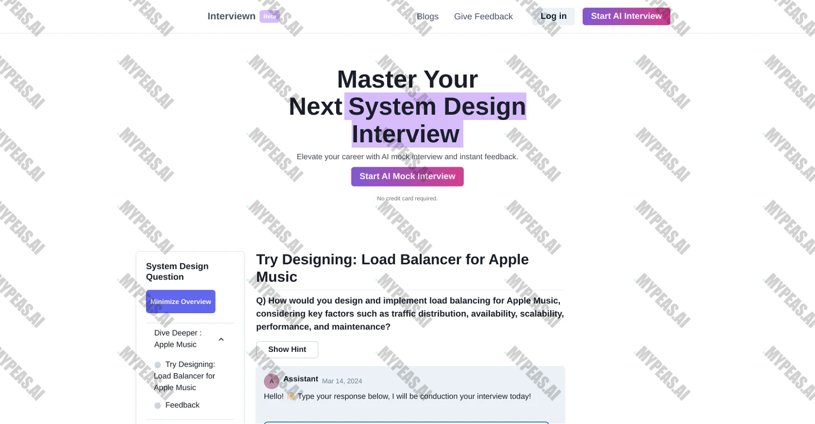 InterviewnHQ screenshot