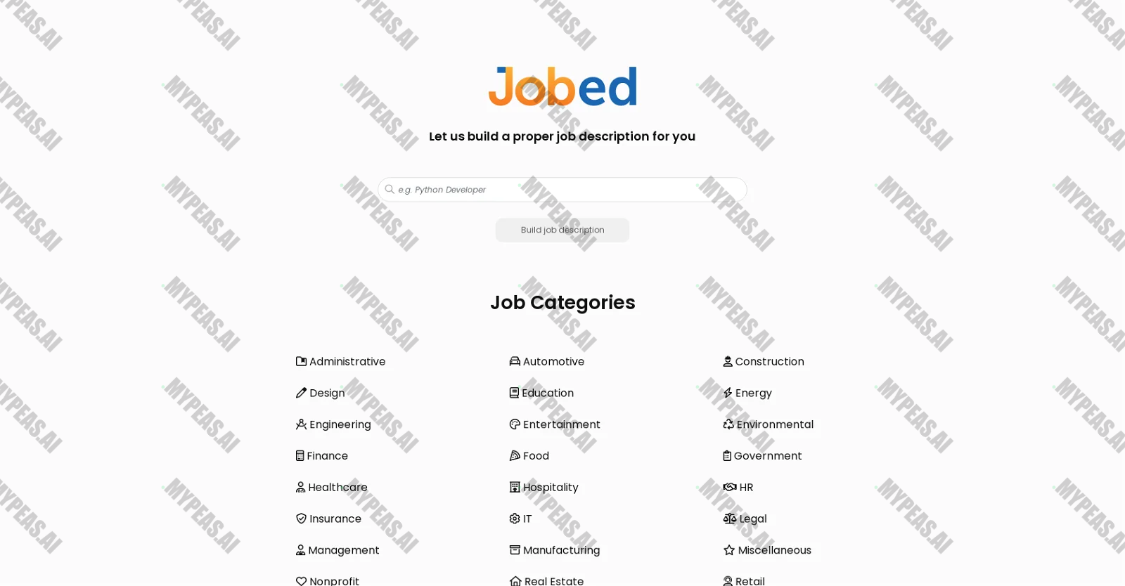Jobed screenshot