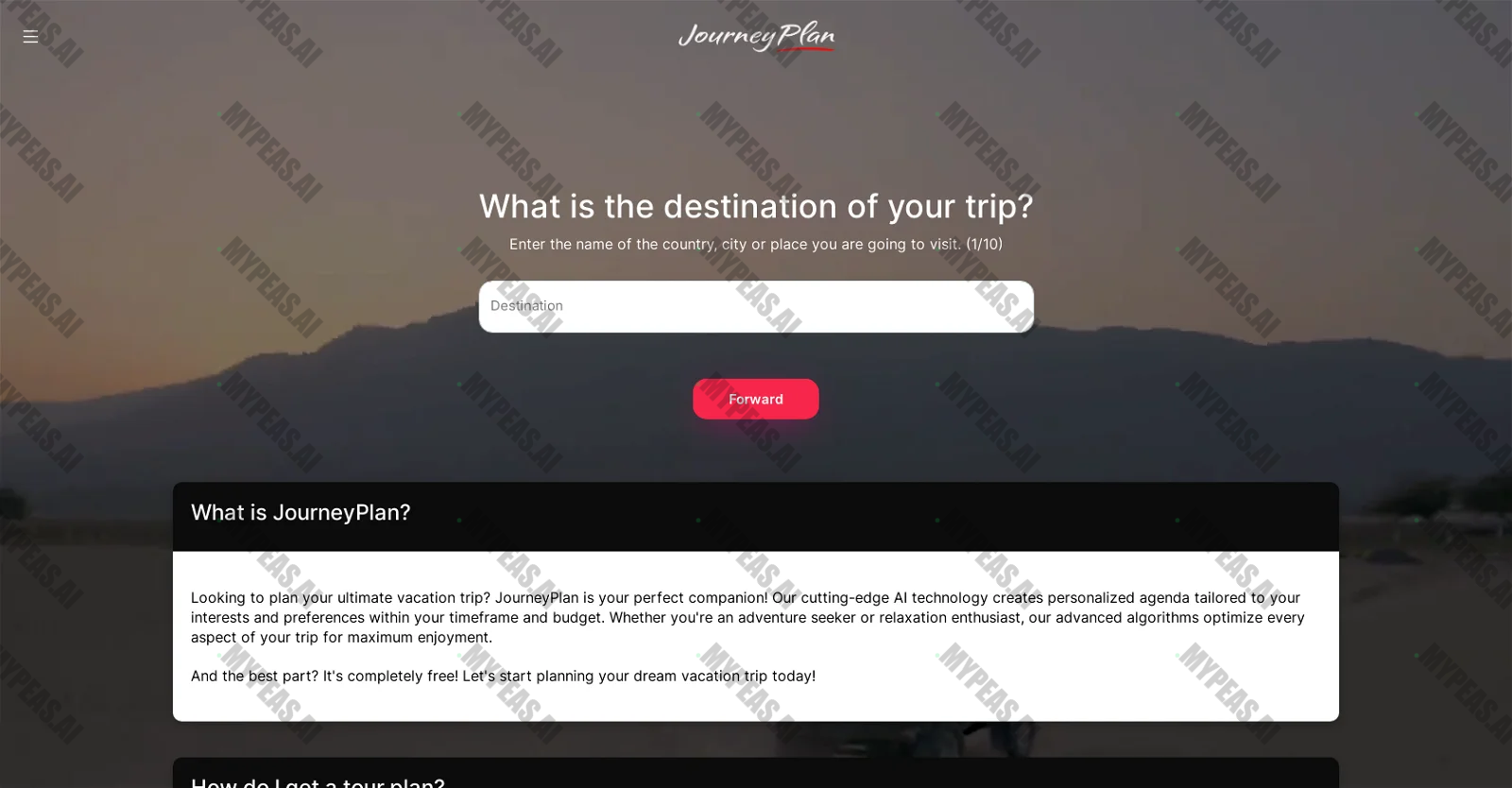 JourneyPlan screenshot