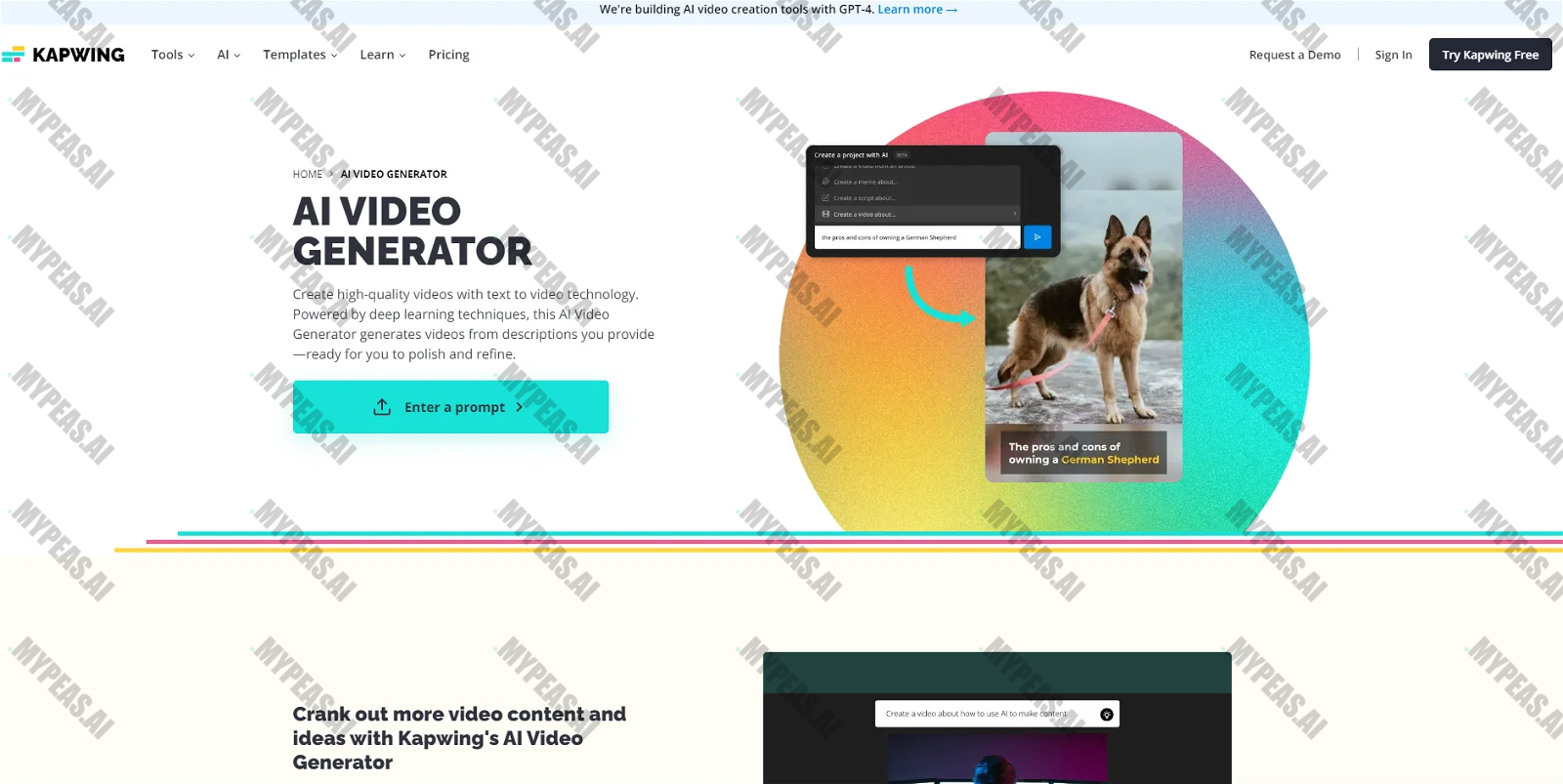 Kapwing screenshot